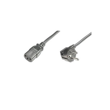 Digitus napájecí kabel 240V, délka 5m CEE7 pravoúhlý/IEC C13 černý