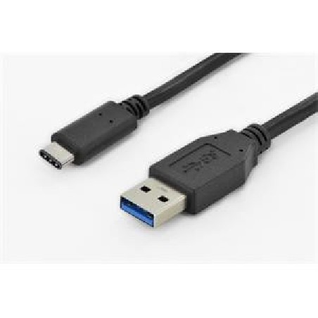 Digitus USB Type-C connection cable, type C to A M/M, 1.0m, Super Speed, bl DK300136010S