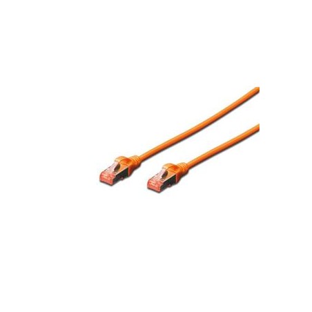 Digitus CAT 6 S-FTP patch cable, Cu, LSZH AWG 27/7, length 1 m, color orange