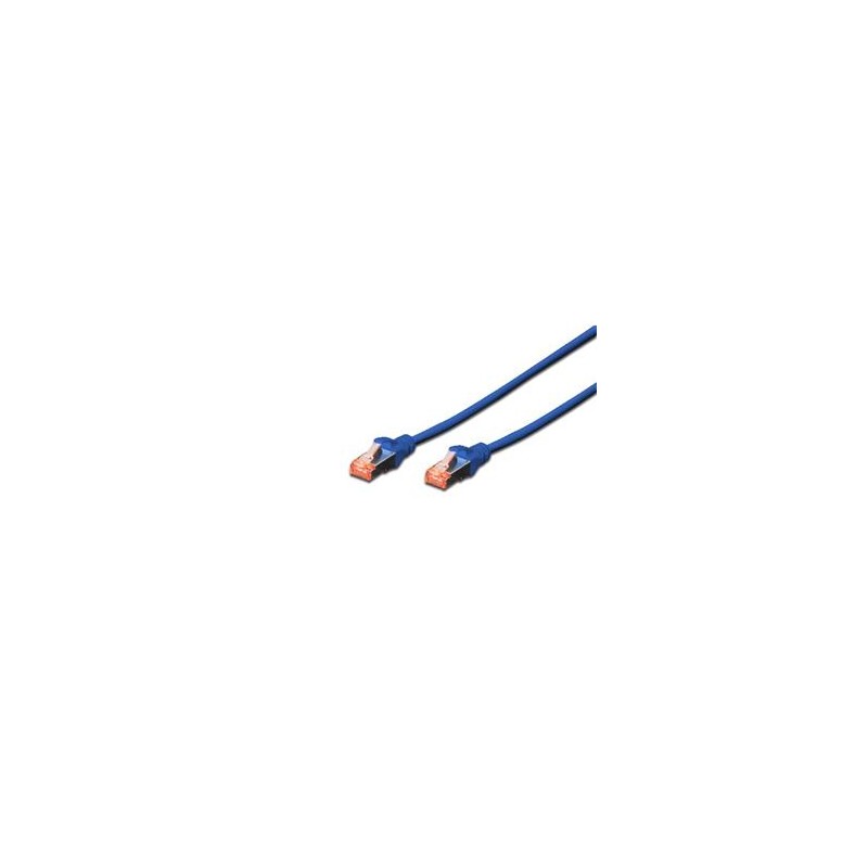 Digitus CAT 6 S-FTP patch cable, Cu, LSZH AWG 27/7, length 7 m, color blue