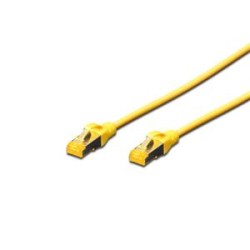 Digitus CAT 6A S-FTP patch cable, Cu, LSZH AWG 26/7, length 0.25 m, color yellow