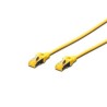 Digitus CAT 6A S-FTP patch cable, Cu, LSZH AWG 26/7, length 0.25 m, color yellow