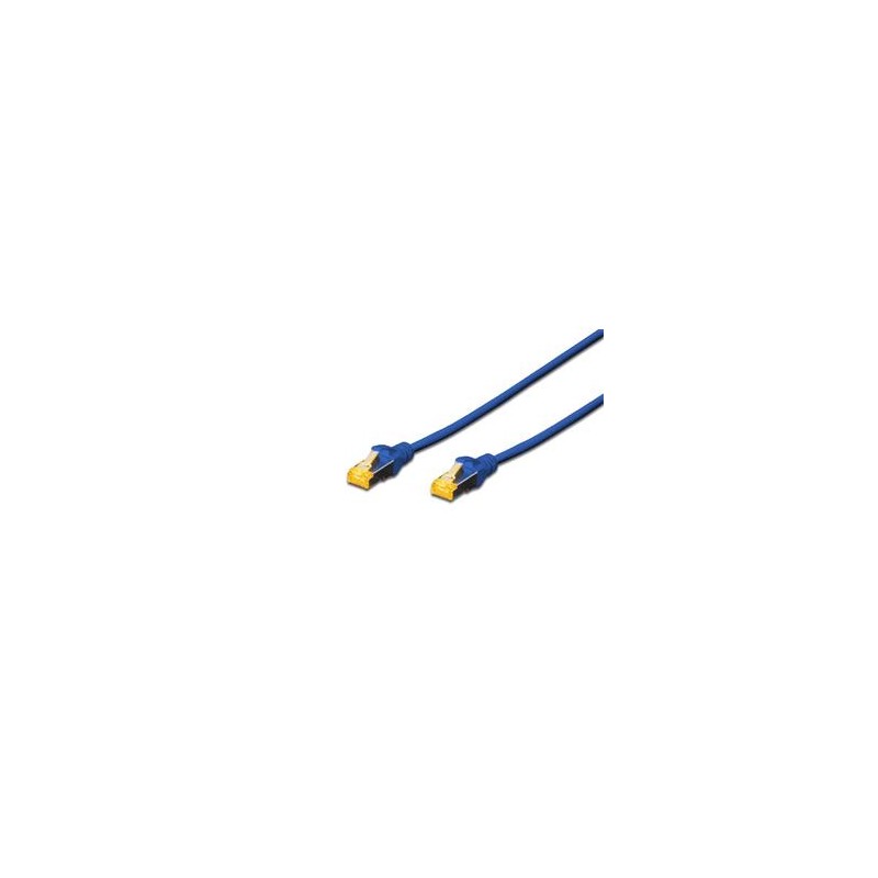 Digitus CAT 6A S-FTP patch cable, Cu, LSZH AWG 26/7, length 1 m, color blue