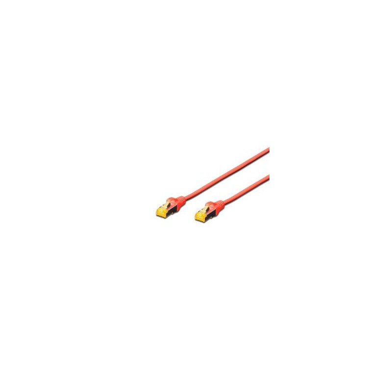 Digitus CAT 6A S-FTP patch cable, Cu, LSZH AWG 26/7, length 7 m, color red