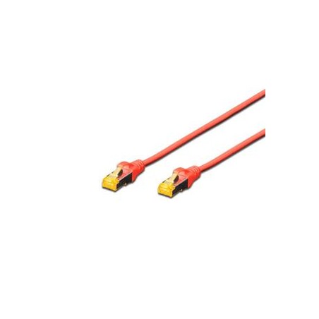 Digitus CAT 6A S-FTP patch cable, Cu, LSZH AWG 26/7, length 10 m, color red