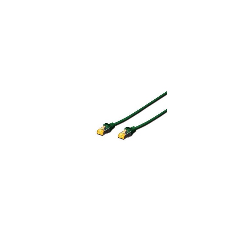 Digitus CAT 6A S-FTP patch cable, Cu, LSZH AWG 26/7, length 10 m, color green