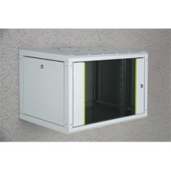 Digitus 9U nástěnná skříňka, Unique Series 509x600x600 mm, barva šedá (RAL 7035)