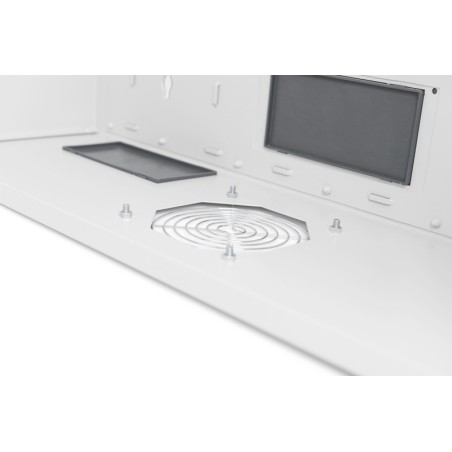 Digitus Nástěnná skříňka, štíhlá 800x640x309 mm, 6U vertikální, barva šedá (RAL 7035)