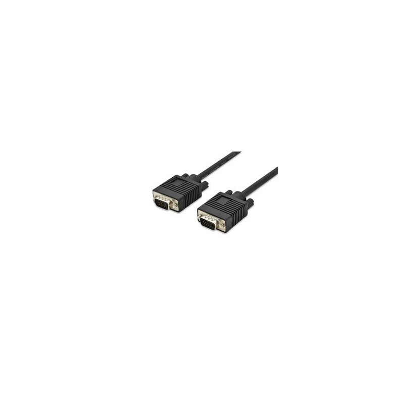 Digitus Připojovací kabel monitoru VGA, HD15 M / M, 3 m, 3Coax / 7C, 2xferit, bl