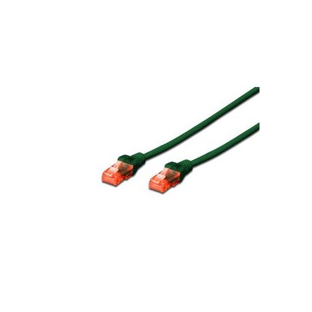 Digitus CAT 6 U-UTP patch cable, Cu, LSZH AWG 26/7, length 0.25 m, color green