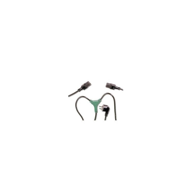 Digitus Napájecí kabel rozbočovací Y, CEE 7/7 (Typ-zastrčka) - 2x C13, 1,7 m, H05VV-F3G 1,0qmm / 0,75qmm, bl
