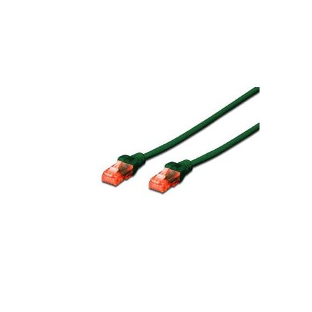 Digitus CAT 6 U-UTP patch cable, Cu, LSZH AWG 26/7, length 5 m, color green