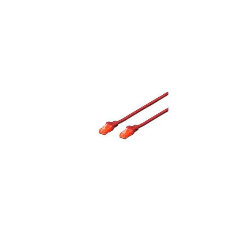 Digitus CAT 6 U-UTP patch cable, Cu, LSZH AWG 26/7, length 10 m, color red
