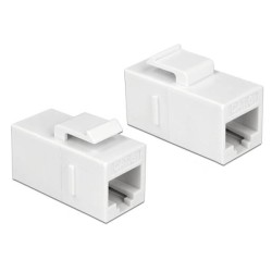 Delock Keystone Modul RJ45 jack RJ45 jack Cat.6 UTP bílá