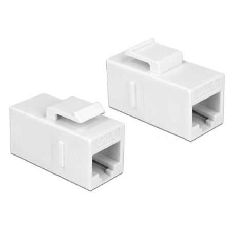 Delock Keystone Modul RJ45 jack RJ45 jack Cat.6 UTP bílá