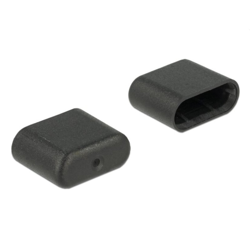 Delock Prachová záslepka pro USB Type-C samec 10 kusů černý