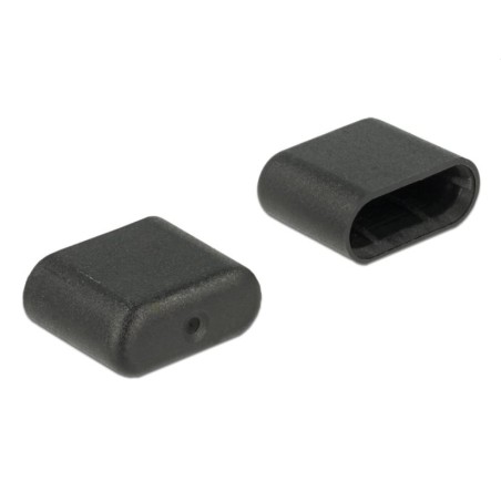 Delock Prachová záslepka pro USB Type-C samec 10 kusů černý