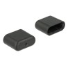 Delock Prachová záslepka pro USB Type-C samec 10 kusů černý