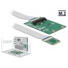 Delock Převodník M.2 Key A+E samec 1 x Mini PCIe Slot half size / full size s flexibilním kabelem