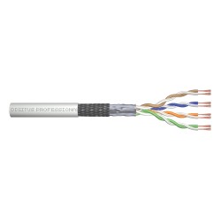 Digitus Kabel CAT 5e SF-UTP, délka 100 m, papírová krabička, AWG 26/7, PVC, simplex, barva šedá