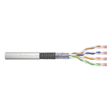 Digitus Kabel CAT 5e SF-UTP, délka 100 m, papírová krabička, AWG 26/7, PVC, simplex, barva šedá
