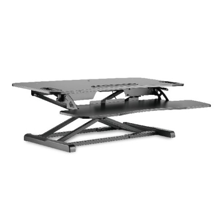 DIGITUS Stojan pro výškové nastavení pracovní plochy pro sezení/stání 95x61x11-46cm Dolní zasuvka na klávesnice a myš