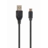GEMBIRD Kabel CABLEXPERT MicroUSB oboustranný univerzální konektor, 1,8m, černý