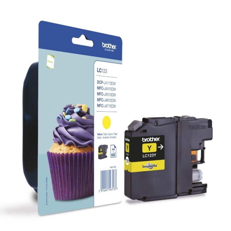 BROTHER INK LC-123Y yellow cca 600
