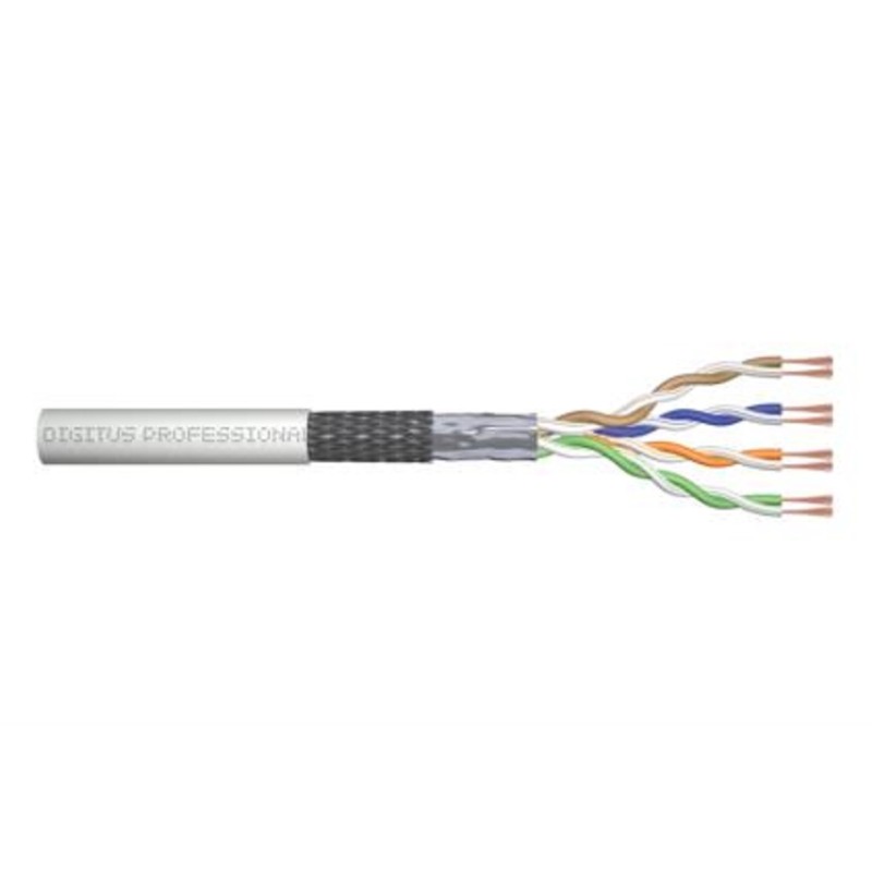 Digitus Patch kabel CAT 5e SF/UTP s kroucenou dvojlinkou, surovýPropojovací kabel CAT 5e SF-UTP, surový, délka 305 m, papírová