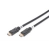 Digitus DisplayPort 1.2. připojovací kabel se zesilovačem 15 m, Ultra HD 4K ,zlacené konektory