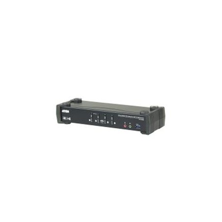ATEN 4-Port USB3.0 4K DisplayPort KVMP Switch with Built-in MST Hub