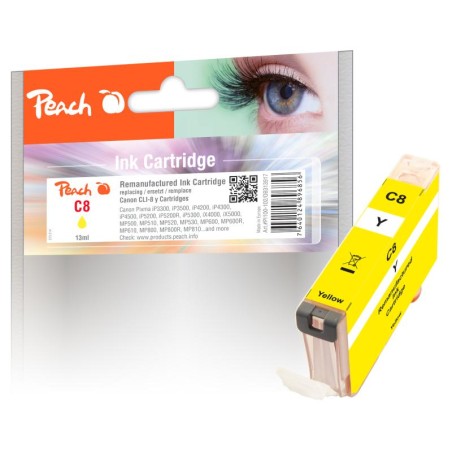 PEACH kompatibilní cartridge Canon CLI-8y, yellow, 13 ml
