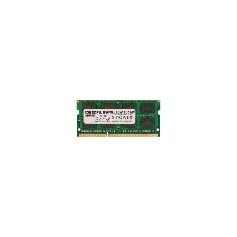 2-Power 8GB PC3L-14900S 1866MHz DDR3 CL13 1.35V SoDIMM 2Rx8 1.35V (DOŽIVOTNÍ ZÁRUKA)