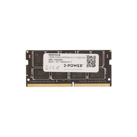 2-Power 16GB PC4-19200S 2400MHz DDR4 CL17 Non-ECC SoDIMM 2Rx8 (DOŽIVOTNÍ ZÁRUKA)