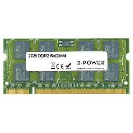 2-Power 2GB MultiSpeed 533/667/800 MHz DDR2 SoDIMM 2Rx8 (DOŽIVOTNÍ ZÁRUKA)