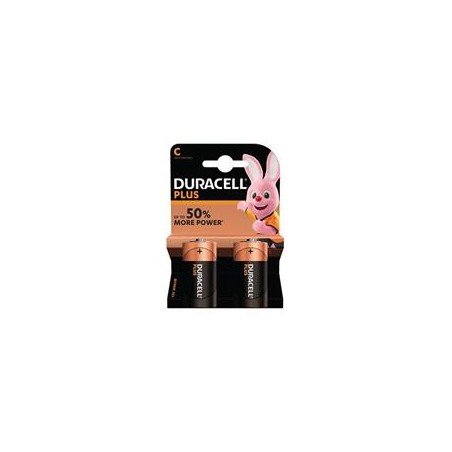 Duracell MN1400B2 Duracell Plus C Size 2 Pack