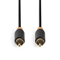 Nedis CABW24170AT20 - Digitální Audio kabel | RCA Zástrčka - RCA Zástrčka | 2 m | Antracit