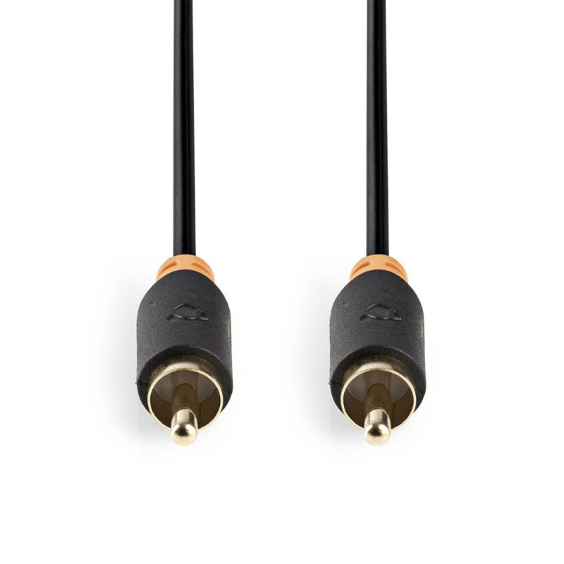 Nedis CABW24170AT20 - Digitální Audio kabel | RCA Zástrčka - RCA Zástrčka | 2 m | Antracit