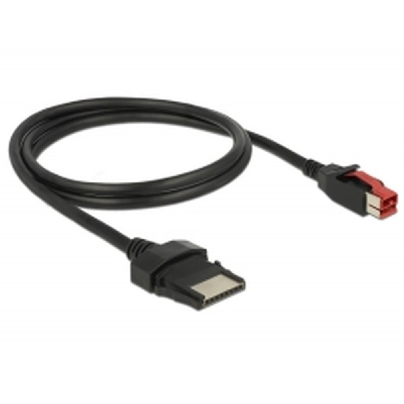 Delock PoweredUSB kabel samec 24 V 8 pin samec 1 m pro POS tiskárny a terminály