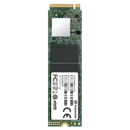 TRANSCEND MTE110S 128GB SSD disk M.2 2280, PCIe Gen3 x4 NVMe 1.3 (3D TLC), 1500MB/s R, 400MB/s W