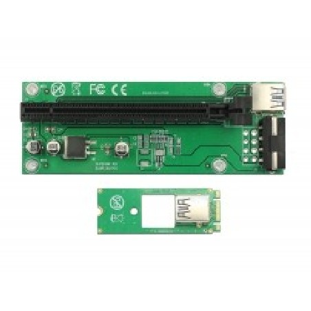 Delock Riser Card M.2 Key B+M PCI Express x16 s 30 cm USB kabelem