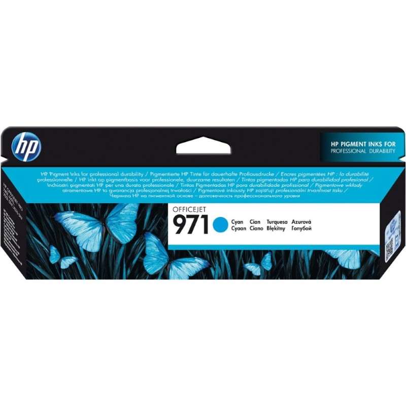 HP 971 azurová inkoustová kazeta, CN622AE