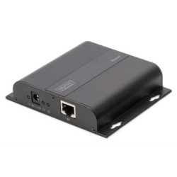 DIGITUS 4K HDMI Extender přes IP, 4K*2K@30 Hz přes síťový kabel (CAT 5 / 5e / 6/7), přijímací jednotka