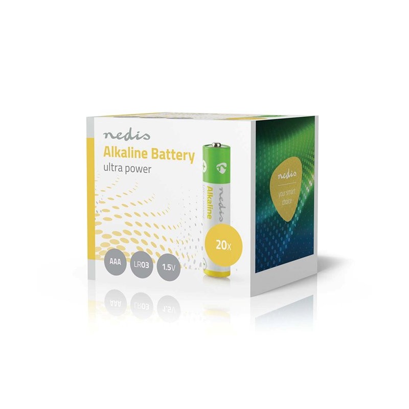 Nedis BAAKLR0320BX - Alkalická Baterie AAA | 1.5 V | 20 kusů | Box