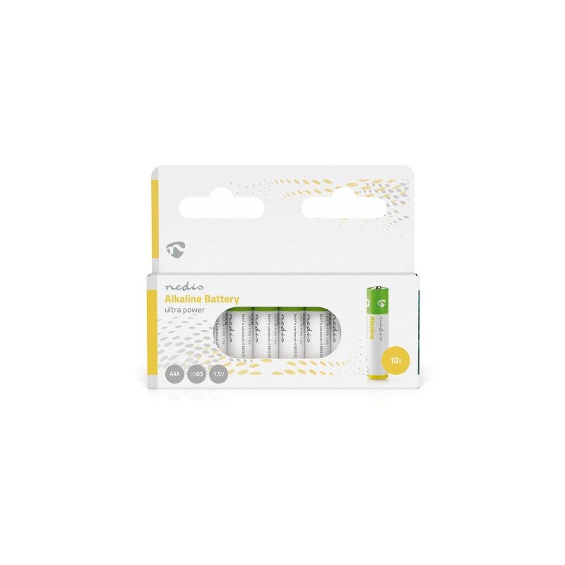 Nedis BAAKLR0310BL - Alkalická Baterie AAA | 1.5 V | 10 kusů | Blistr