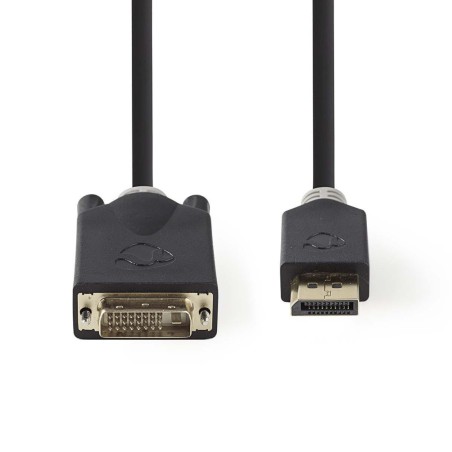 Nedis CCBW34800AT20 - Kabel HDMI – DVI | Konektor HDMI - DVI-D 24+1-Pin Zástrčka | 2 m | Antracit