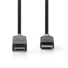 Nedis CCBW37100AT20 - DisplayPort – HDMI Kabel | DisplayPort Zástrčka - Konektor HDMI | 2 m | Antracit