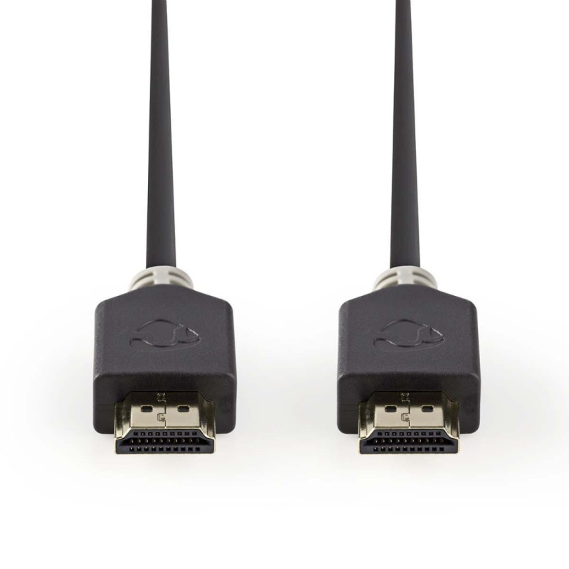 Nedis CVBW34000AT05 - Kabel High Speed HDMI s Ethernetem | Konektor HDMI - Konektor HDMI | 0,5 m | Antracit