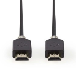 Nedis CVBW34000AT150 - Kabel High Speed HDMI s Ethernetem | Konektor HDMI - Konektor HDMI | 15 m | Antracit