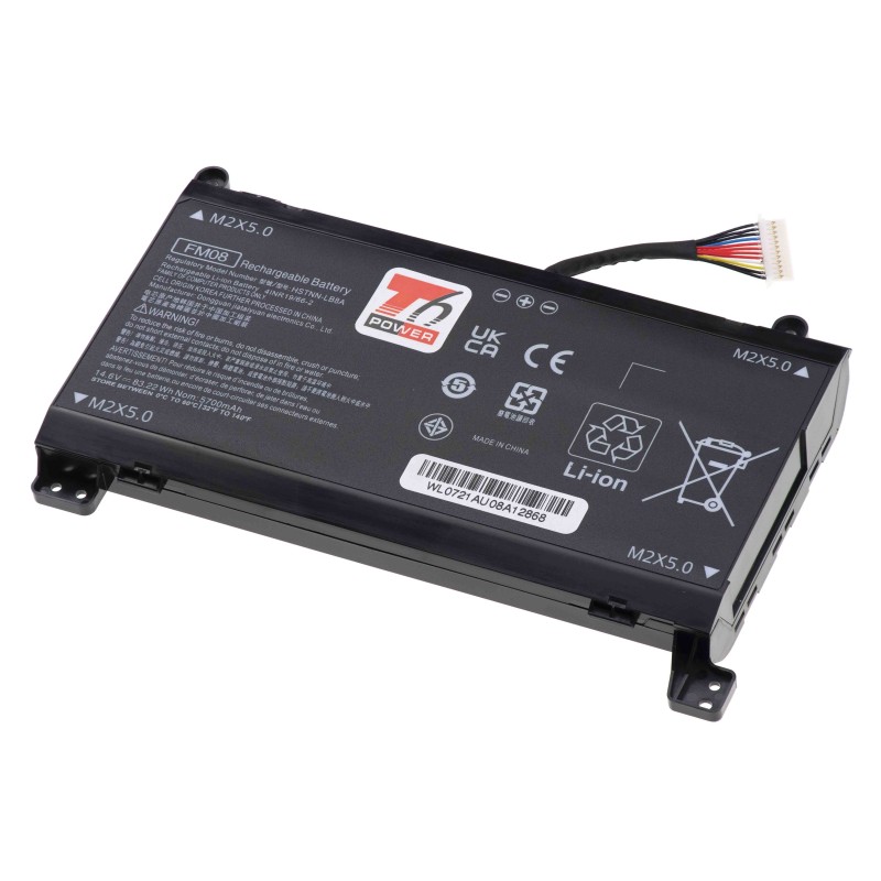 Baterie T6 Power pro HP Omen 17-an000, 17-an100, 12pin, Geforce 1050, 5973mAh, 86Wh, 8cell, Li-ion